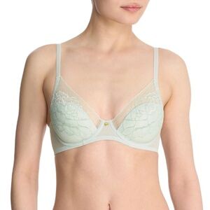 Flora Contour Underwire Bra - 32 / DD $72 NWT Mild mint/morning dew